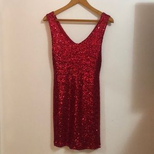 Crystal Doll sparkly red dress